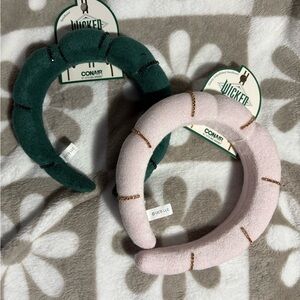 4/$20 - Conair Wicked Padded Headbands in Green and Pink